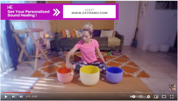 Video Sonoterapia: Frecuencias para activar el poder de tu voz sagrada y creativa. - Zayra Mo