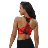 Cherry - Full Strength Longline Sports Bra - Zayra Mo