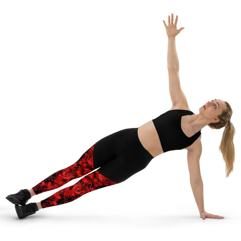 Cherry - High Tech Compression Leggings for Tummy Control and Butt Lift - Zayra Mo