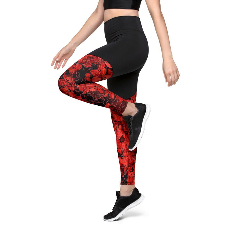 Cherry - High Tech Compression Leggings for Tummy Control and Butt Lift - Zayra Mo