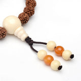 Handmade Traditional Rudraksha Beads Mala Prayer Necklace / Bracelet - Zayra Mo