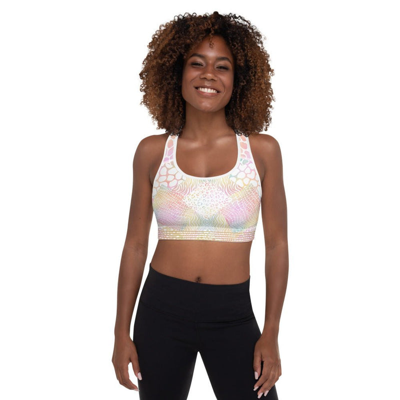 Happy Jungle Nº4 - High Impact Racerback Padded Sports Bra - Zayra Mo