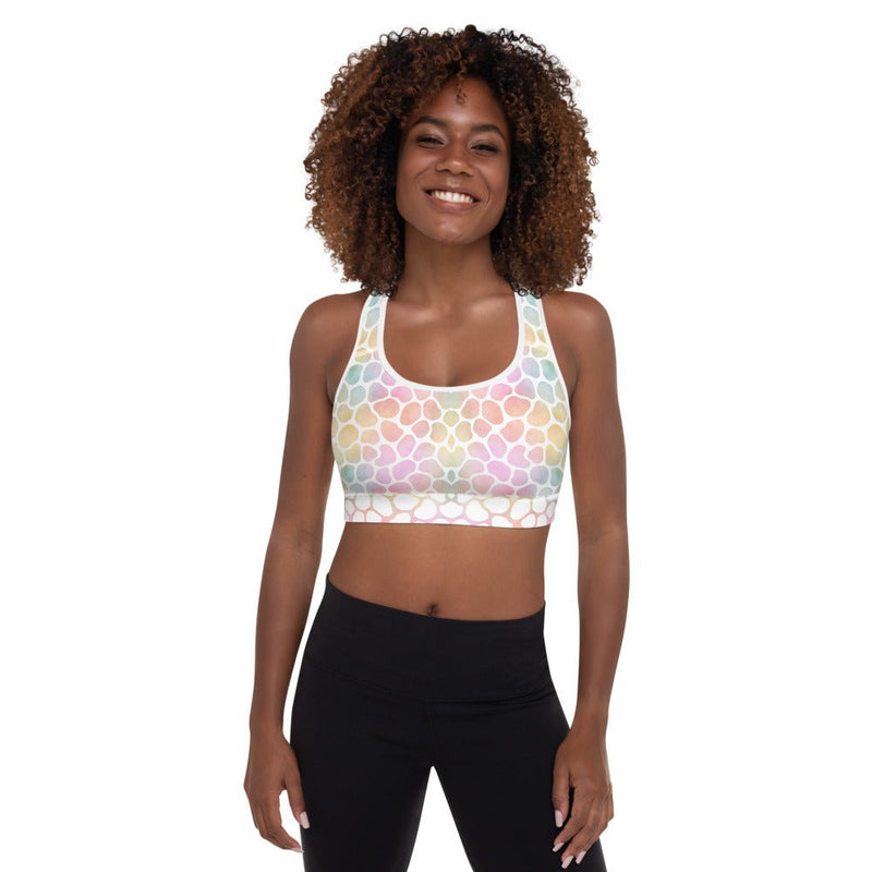 Happy Jungle Nº7 - High Impact Racerback Padded Sports Bra - Zayra Mo