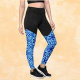 High Tech Compression Leggings for Tummy Control and Butt Lift - Tie Dye 1960 Collection - Zayra Mo