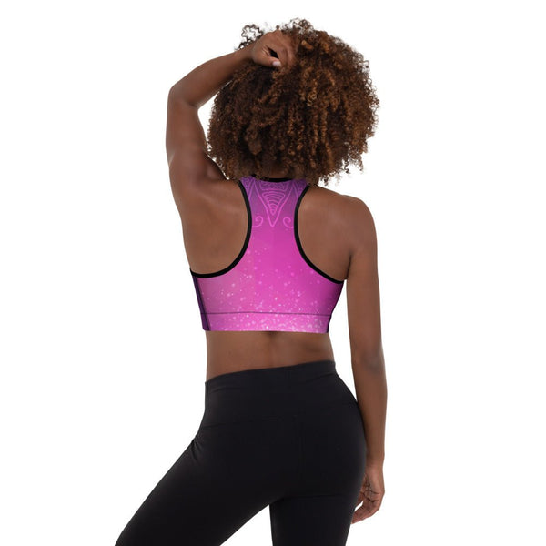 Meteor Shower - High Impact Racerback Padded Sports Bra - Zayra Mo