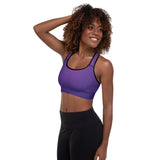 Midnight - High Impact Racerback Padded Sports Bra - Zayra Mo