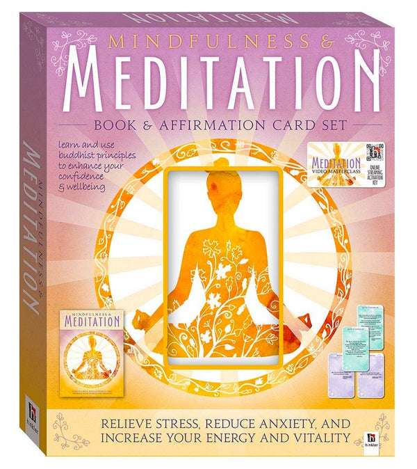 Mindfulness And Meditation Book + Video Masterclass and 48 Affirmation Cards BOX SET - Soul Books - Zayra Mo
