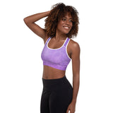 Purple Night - High Impact Racerback Padded Sports Bra - Zayra Mo