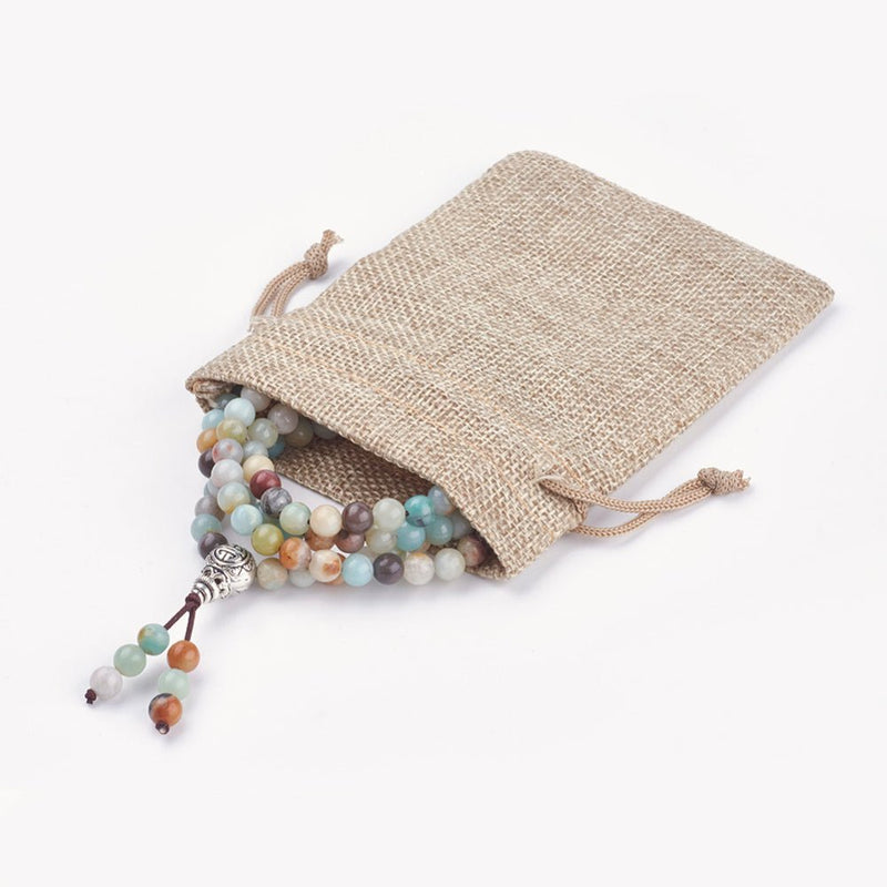 Self-Esteem Booster - Amazonite Handmade Mala Necklace / Bracelet with Semi Precious Gemstones - Zayra Mo