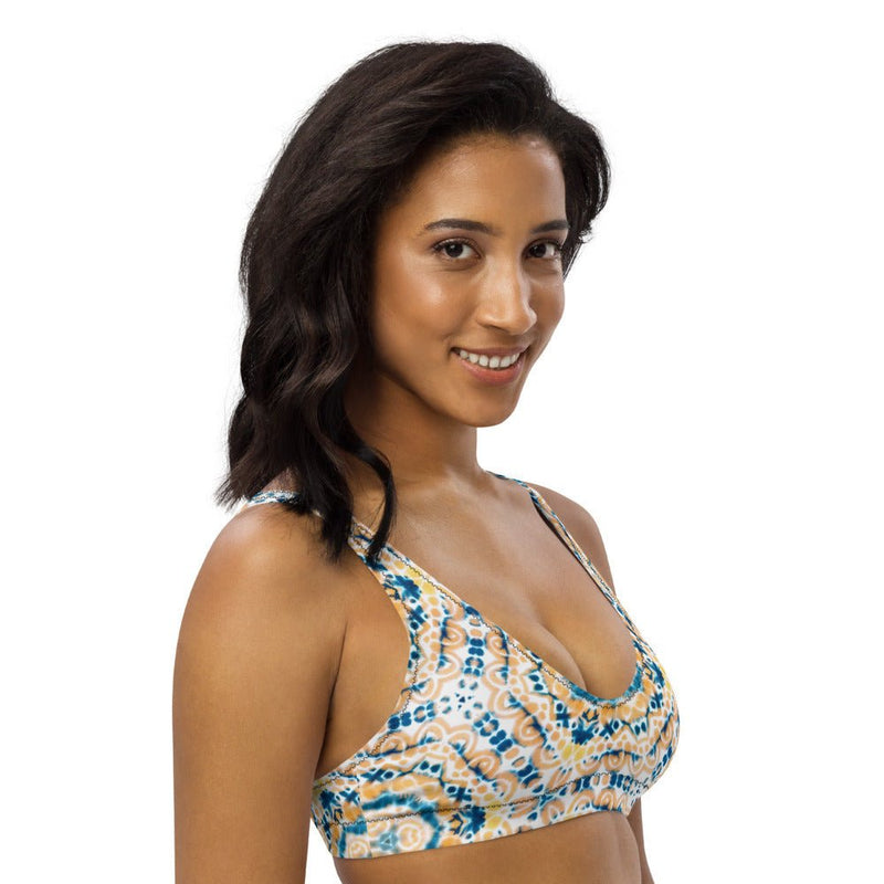 Sexy V Neck Bra Padded - Tie Dye 1960 Collection - Zayra Mo