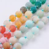 Soothing Effect - Amazonite and Agate Handmade Mala Necklace with Semi Precious Gemstones - Zayra Mo