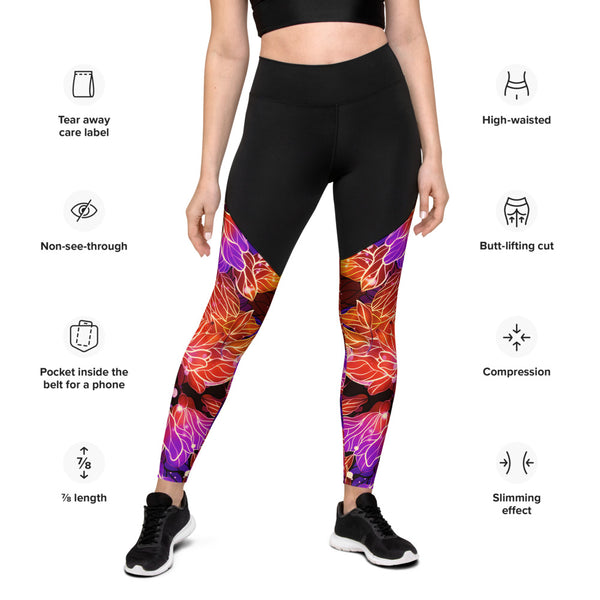 Scarlet - Leggings de compresión de alta tecnología para control de abdomen y levantamiento de glúteos