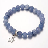 Tibetan Style Star & Moon & Sun Bracelets with Aquamarine, Quartz and Aventurine - The Yogi World - Zayra Mo