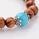 Wood Stretch Bracelets - Pick Your Gemstone - Zayra Mo